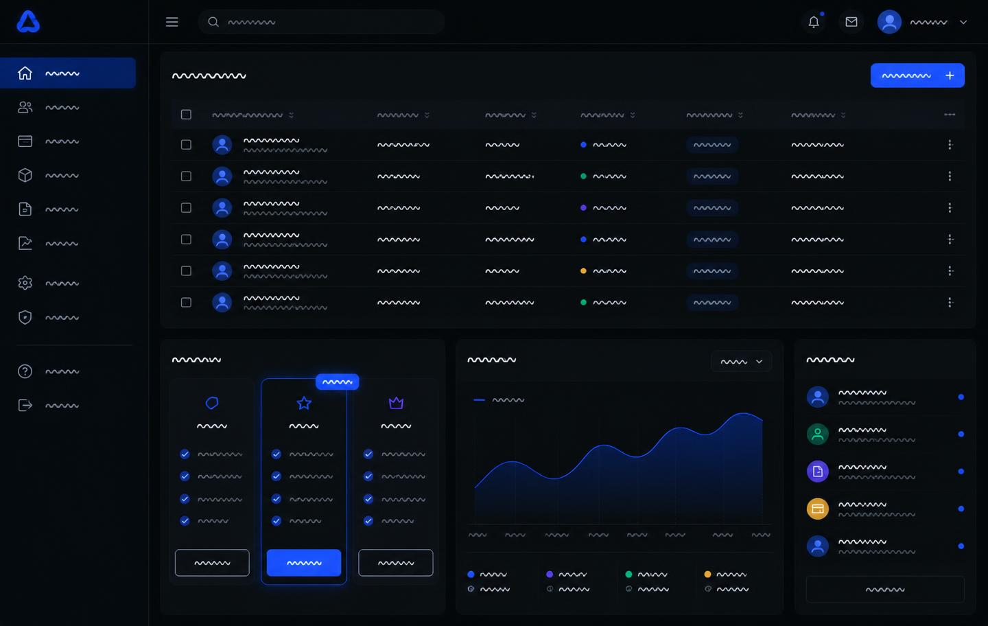 A business website we built, shown on a large screen